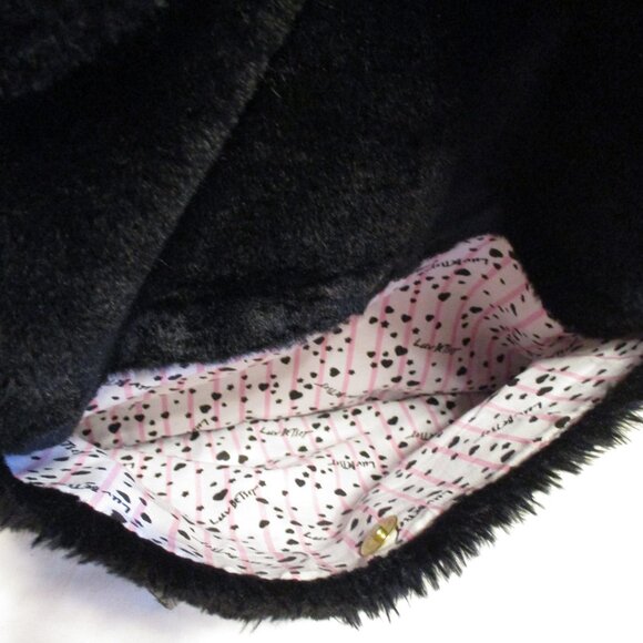 Betsey Johnson Woman Medium 17x15x5 Black White Pink Panda Hooded Backpack main image 6